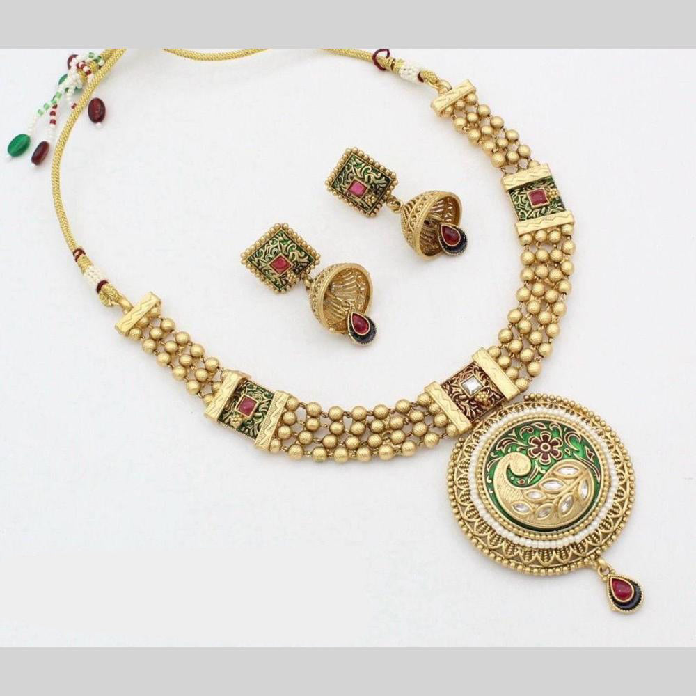 Manisha Jewellery Signature Meenakari Necklace Luxury Redefined