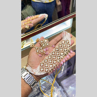 Manisha Jewellery Ethnic Kundan & Pearl Necklace Set Antique Finish Designer Jewellery