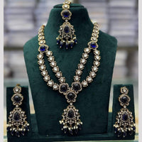 Manisha Jewellery Royal Glow Pota Stone And Pearl Necklace Set