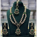 Manisha Jewellery Royal Glow Pota Stone And Pearl Necklace Set