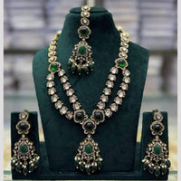 Manisha Jewellery Royal Glow Pota Stone And Pearl Necklace Set