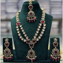 Manisha Jewellery Royal Glow Pota Stone And Pearl Necklace Set