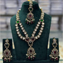 Manisha Jewellery Royal Glow Pota Stone And Pearl Necklace Set