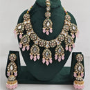 Manisha Jewellery Kundan And Pearl  beads Necklace Set