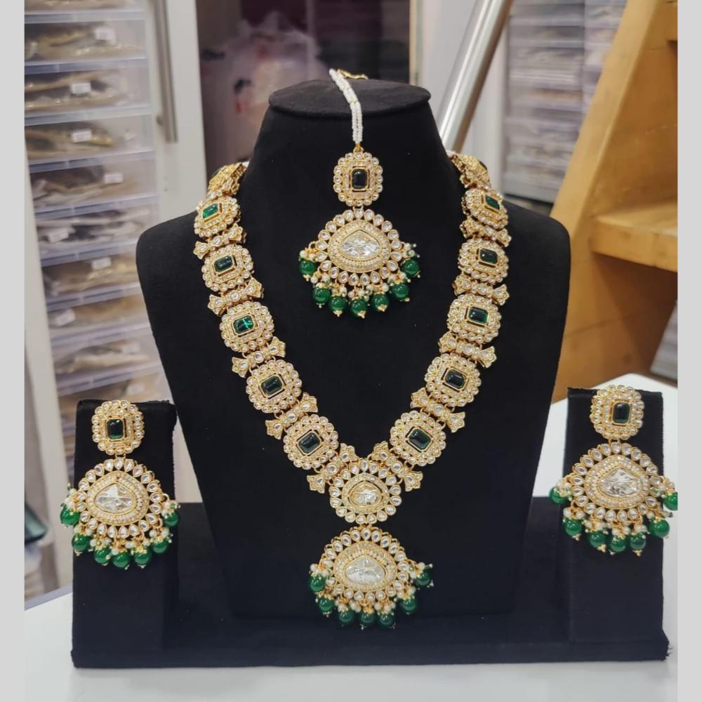 Manisha Jewellery Kundan And Beads  Necklace Set