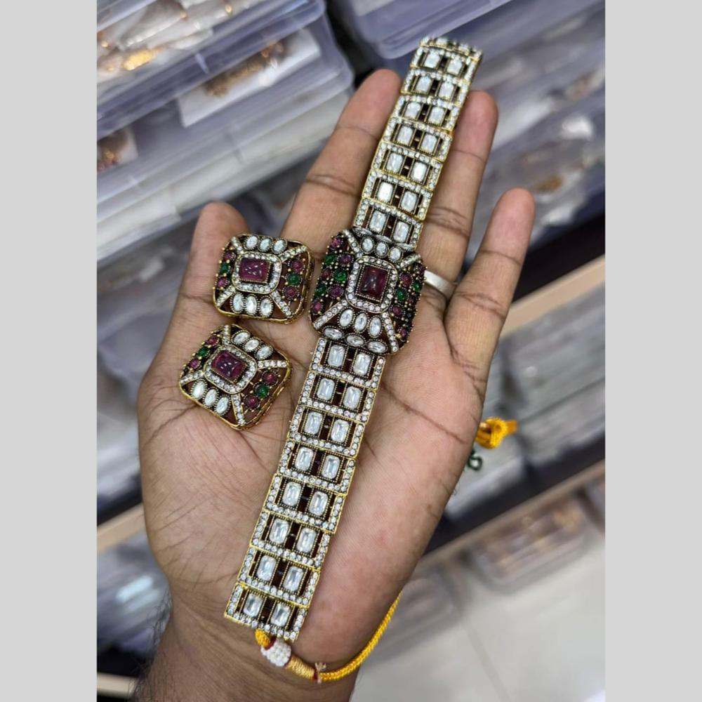 Manisha Jewellery Kundan Choker Necklace Set