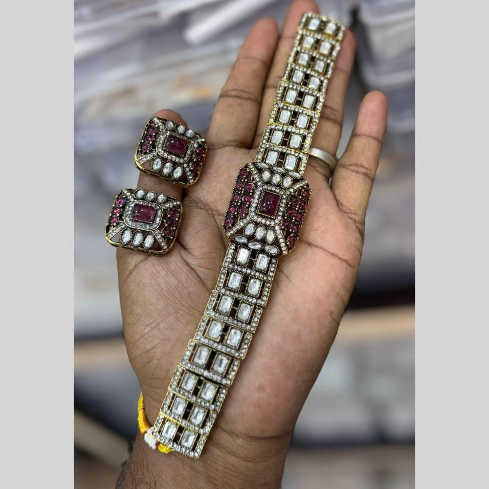 Manisha Jewellery Kundan Choker Necklace Set