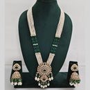 Manisha Jewellery Pearl And Kundan Stone Long Necklace Set