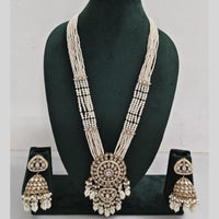 Manisha Jewellery Pearl And Kundan Stone Long Necklace Set