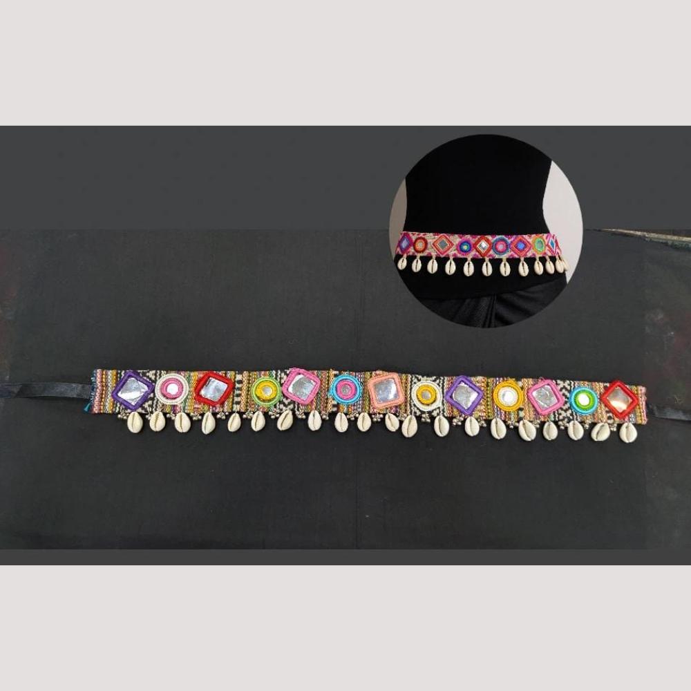 Manisha Jewellery Navratri Special Mirror And Shell Kamarbandh