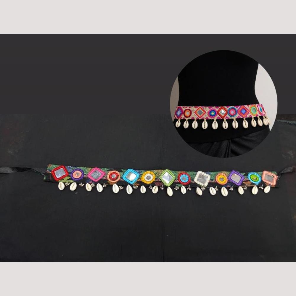 Manisha Jewellery Navratri Special Mirror And Shell Kamarbandh