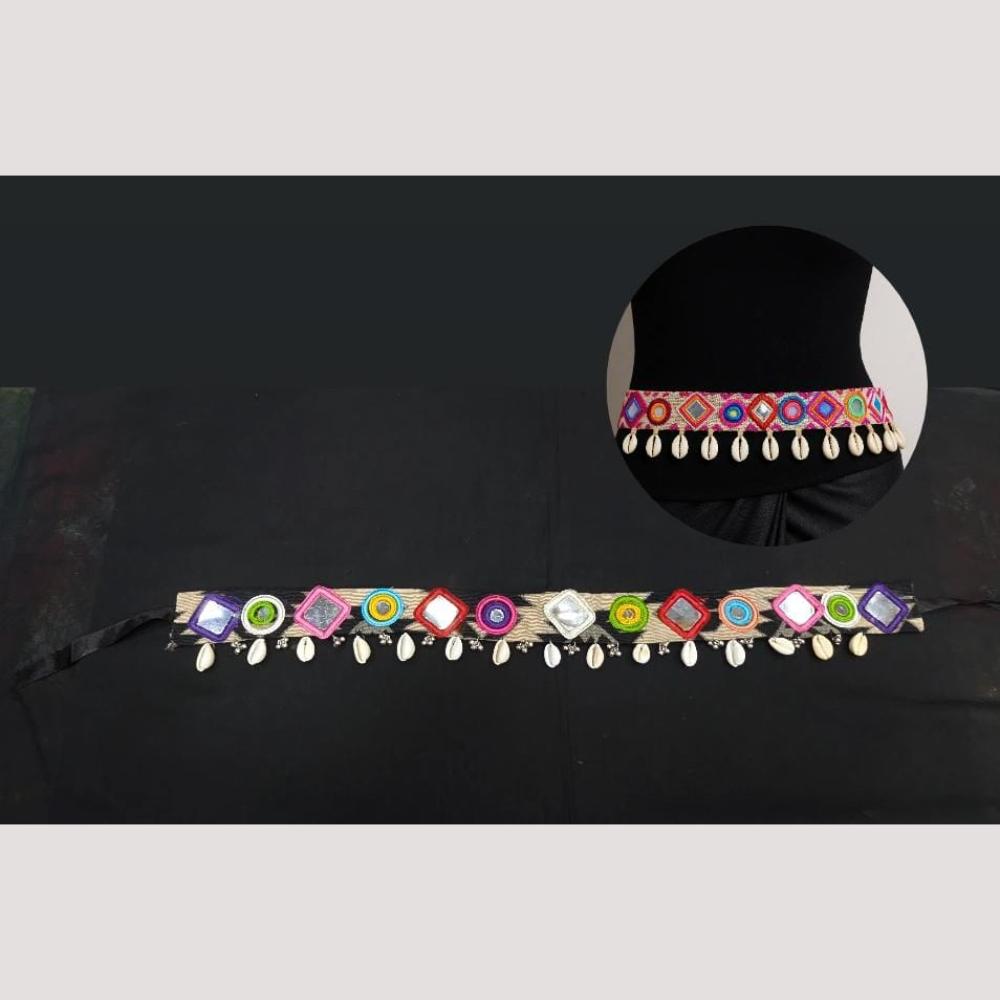 Manisha Jewellery Navratri Special Mirror And Shell Kamarbandh