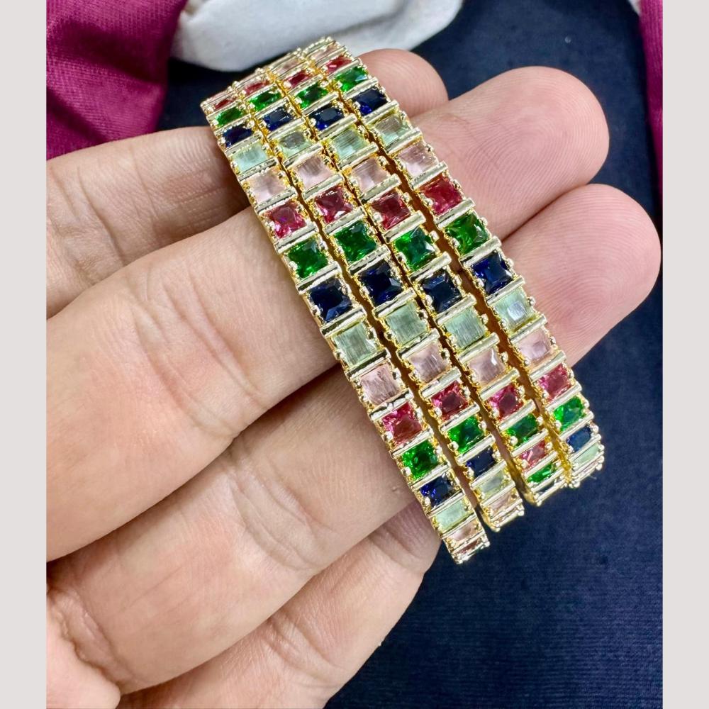 Manisha Jewellery Timeless Sparkling Austrain Stone Bangles Set