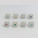 Manisha Jewellery Luxe Silver Plated Ring With Dazzling Crystal Stone Timeless Design 