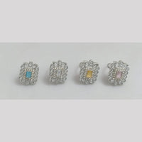Manisha Jewellery Sparkling Crystal Stone Ring In Silver Plating Graceful Elegance For Every Day 