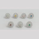 Manisha Jewellery Elegant Crystal Ring In Polished Silver Plating Stylish Sparkle For Her 
