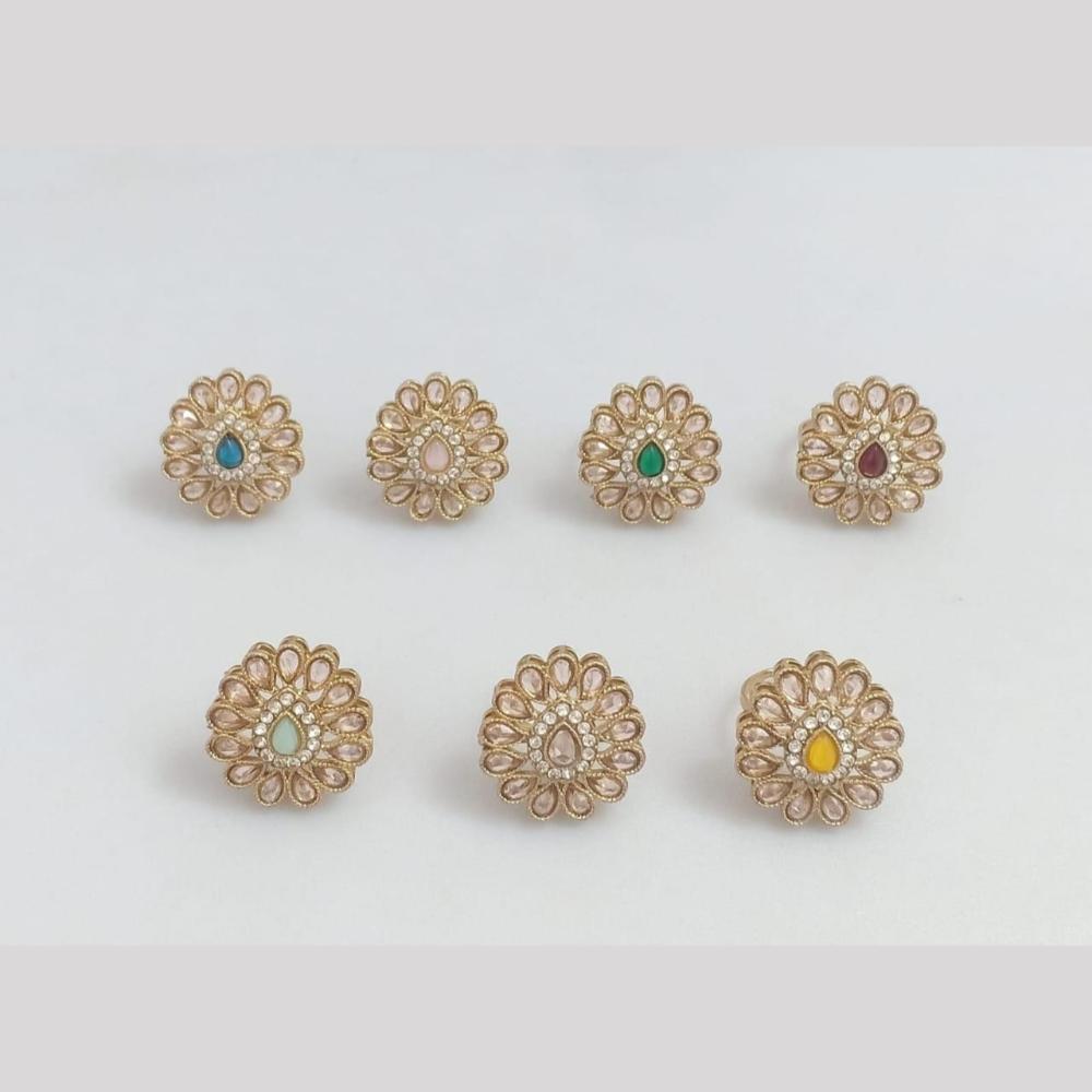 Manisha Jewellery Stylish Crystal Ring Shine Bright With Effortless Grace