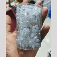 Manisha Jewellery Shaadi Shringar White Flower With Pearl Bridal Hair Accessories