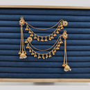 Manisha Jewellery Royal  Pota Stone And Pearl Jhumki With Side Kanchain For Festive Wear 