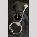 Manisha Jewellery Elegant Silver Plated American Diamonds Haathphool Perfect For Festive Looks 