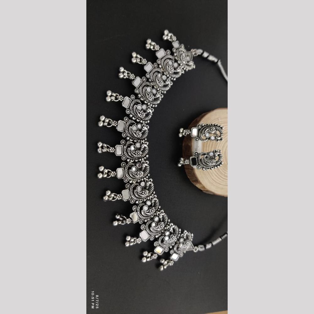 Manisha Jewellery Navratri Special Oxidised Necklace Set