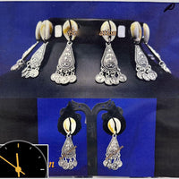 Manisha Jewellery Designer Shell Choker Set Oxidised Plated Jewellery For Elevated Occsions 