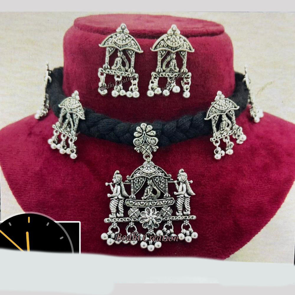 Manisha Jewellery Festive Doli Barat Oxidised Choker Set Bridal And Party Wear Essential