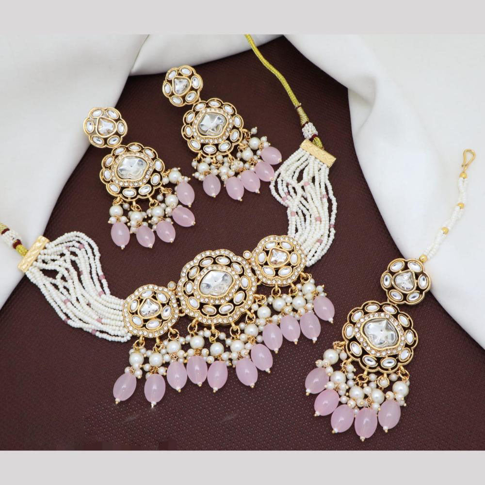 Manisha Jewellery Premium Kundan And Beads Choker Set Royal Charm For the Modern Bride