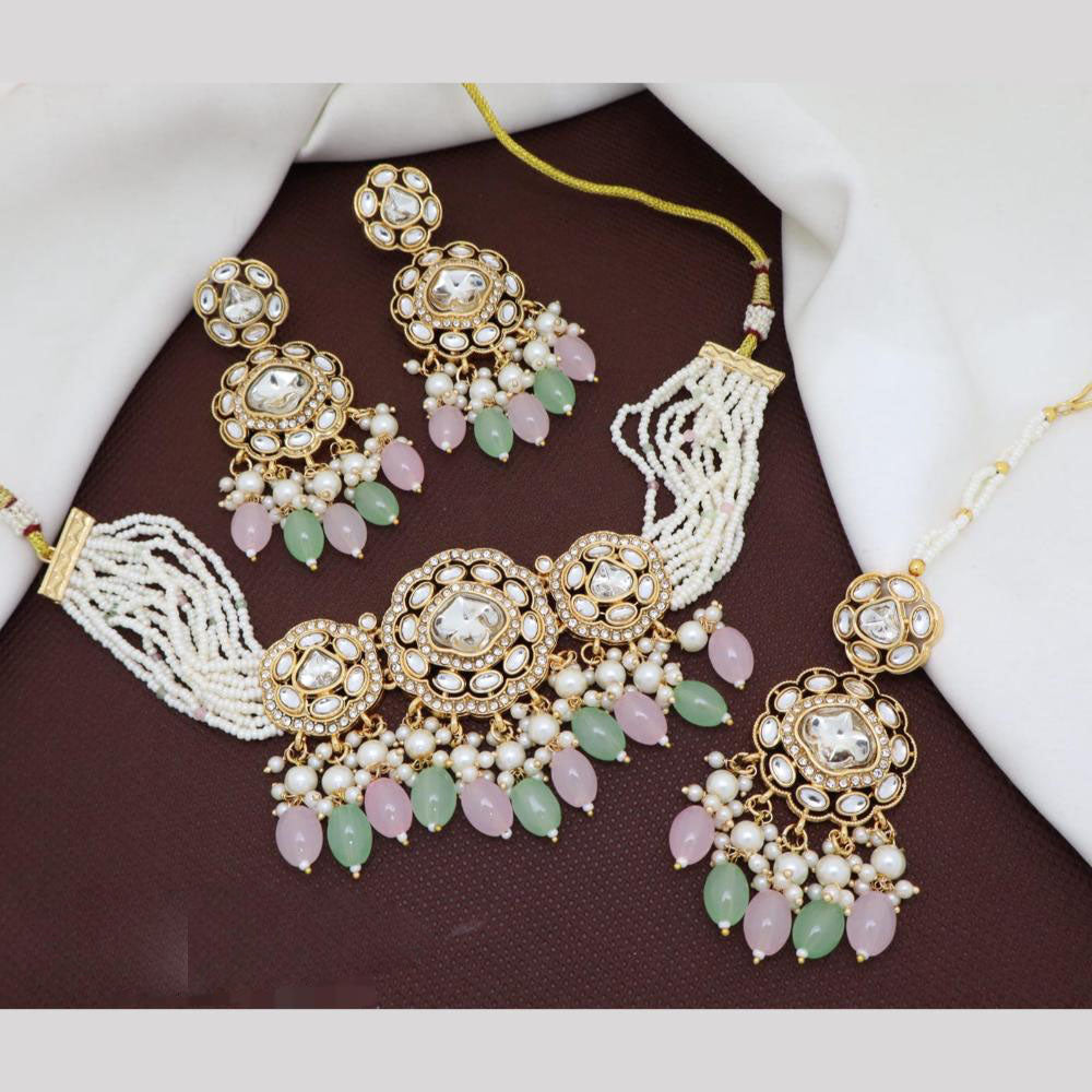 Manisha Jewellery Premium Kundan And Beads Choker Set Royal Charm For the Modern Bride