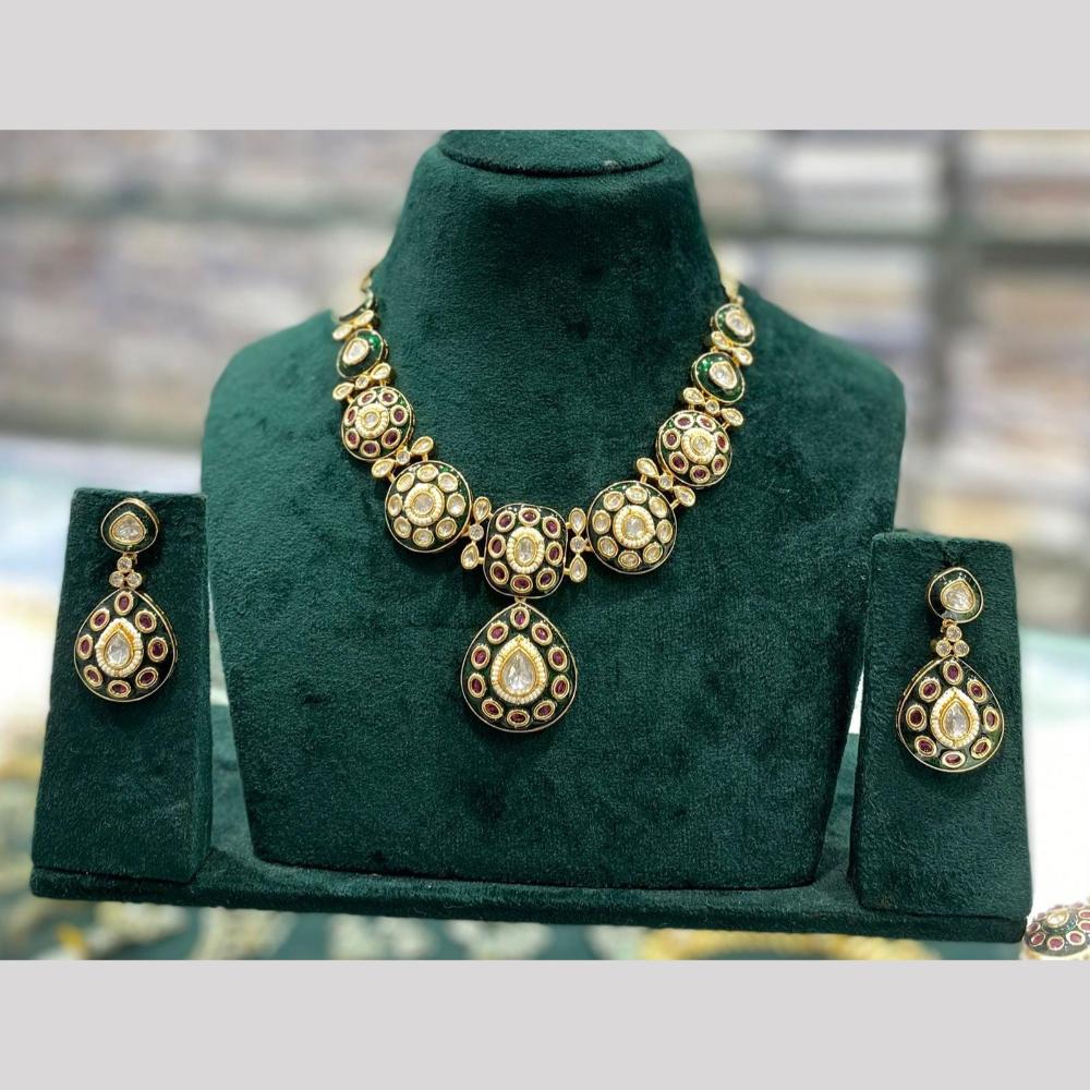 Manisha Jewellery Trending Meenakari And Pota Stone Set Make A Statement With colorful Traditional Vibes