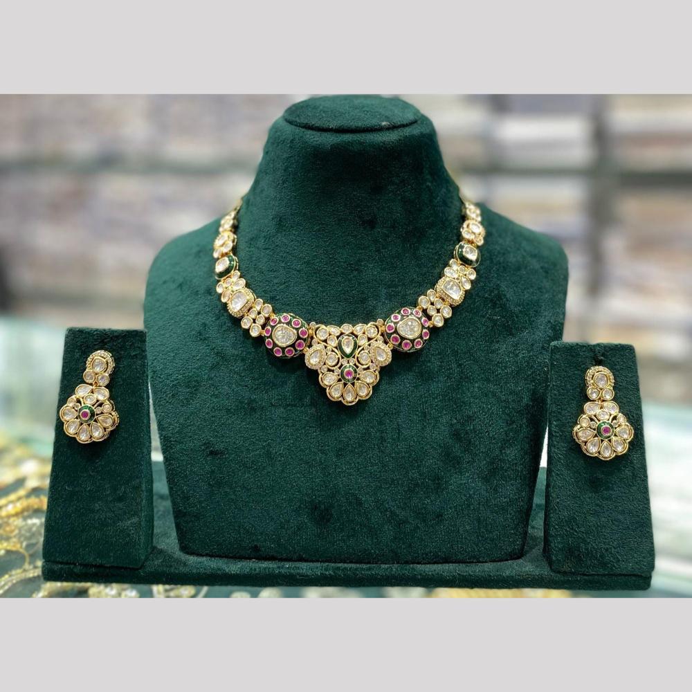 Manisha Jewellery Trending Meenakari And Pota Stone Set Make A Statement With colorful Traditional Vibes