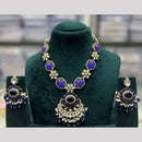 Manisha Jewellery Pota Stone And Pearl Necklace Set Elegant Jewellery For Weddings And Ceremonies 