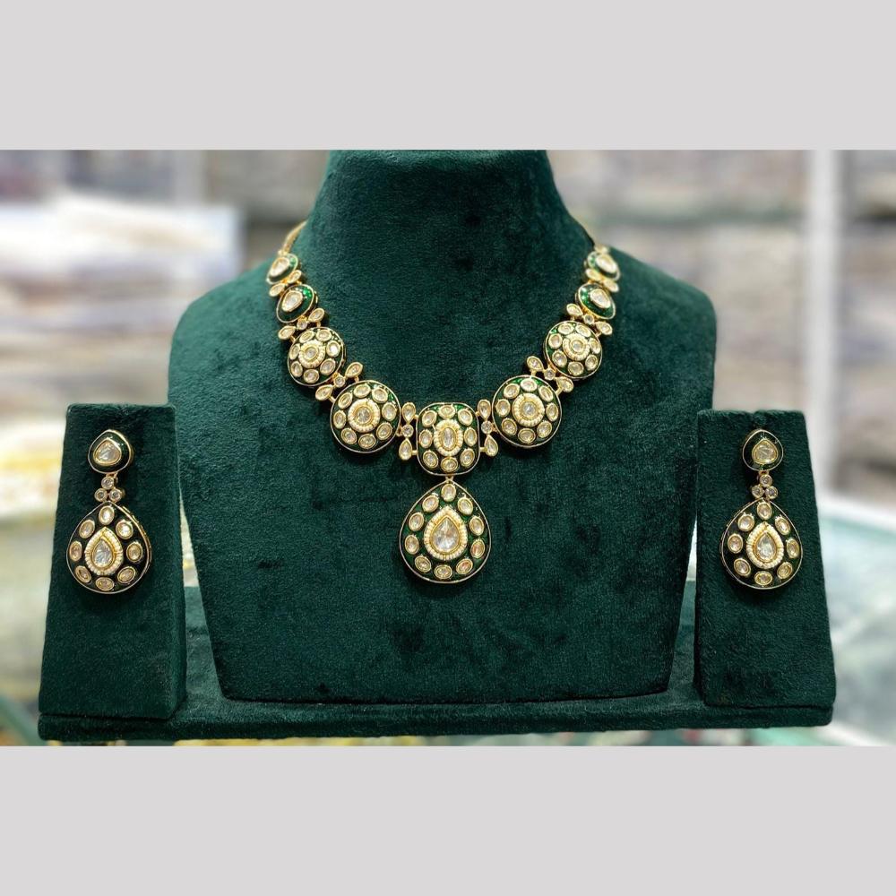 Manisha Jewellery Crystal And Meenakari Necklace Set Timeless Design For Both Looks