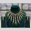 Manisha Jewellery Designer Pota And Austrain Stone Necklace Set Festive Glamour For Ethnic Looks 