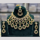 Manisha Jewellery Designer  Pota  And Austrain Stone Necklace Set Ethnic Glamour For Special Events 