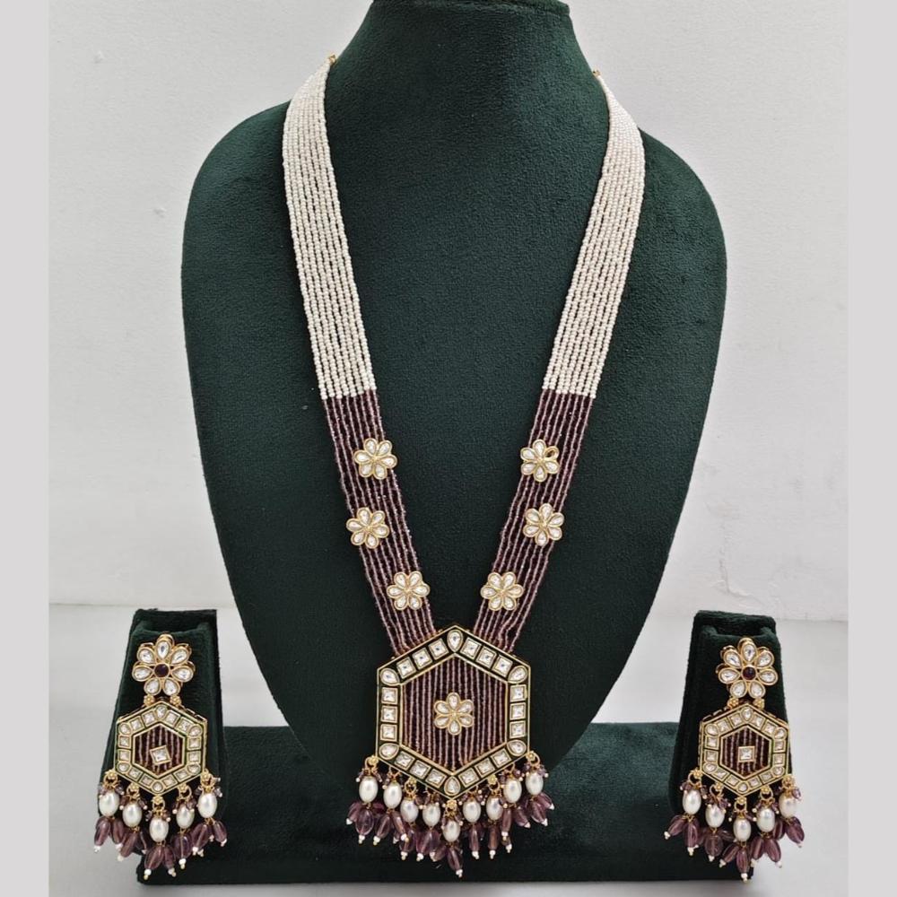 Manisha Jewellery Kundan And Pearl Layered Long Necklace Set Perfect For Festive Looks