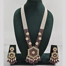 Manisha Jewellery Kundan And Pearl Layered Long Necklace Set Perfect For Festive Looks 