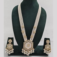 Manisha Jewellery Kundan And Pearl Layered Long Necklace Set Perfect For Festive Looks