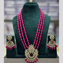 Manisha Jewellery Stylish Kundan And Beads Long Necklace Set Elevate Your Ethnic Wardrobe