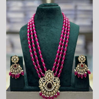 Manisha Jewellery Stylish Kundan And Beads Long Necklace Set Elevate Your Ethnic Wardrobe