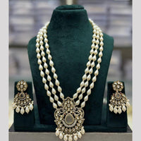 Manisha Jewellery Stylish Kundan And Beads Long Necklace Set Elevate Your Ethnic Wardrobe