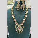 Manisha Jewellery Pota And Austrain Stone Long Necklace Set Causal Glam With A Touch Of Sparkle  