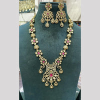 Manisha Jewellery Pota And Austrain Stone Long Necklace Set Causal Glam With A Touch Of Sparkle  