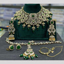 Manisha Jewellery Austrain And Pota Stone Semi Bridal Set Perfect For Pre Wedding Functions And Celebrations 