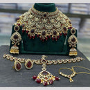 Manisha Jewellery Austrain And Pota Stone Semi Bridal Set Perfect For Pre Wedding Functions And Celebrations