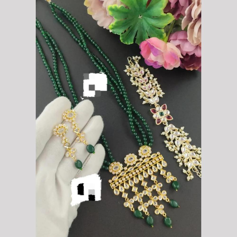 Manisha Jewellery  Elegant Kundan  And Beads  Matching  Set Perfect For Festive Events And Gifting
