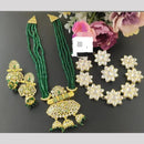 Manisha Jewellery Crystal Stone And Beads Matching Set Stylish Combo For Festive Wear 