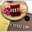 Manisha Jewellery Kundan And Pearl Adjustable Bracelet Perfect Gift For Girls And Women 