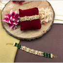 Manisha Jewellery Pota And Pearl Adjustable Bracelet Ethnic Wear Accessory For Women 
