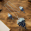 Manisha Jewellery Peacock Design American Diamond Necklace Set